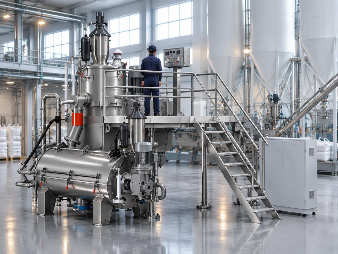 Neoplast high-speed heater cooler mixer installed in a PVC compounding plant